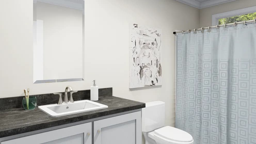  the driftwood bathroom home features