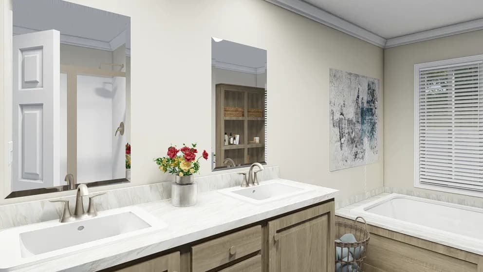 The sandpiper bathroom home features