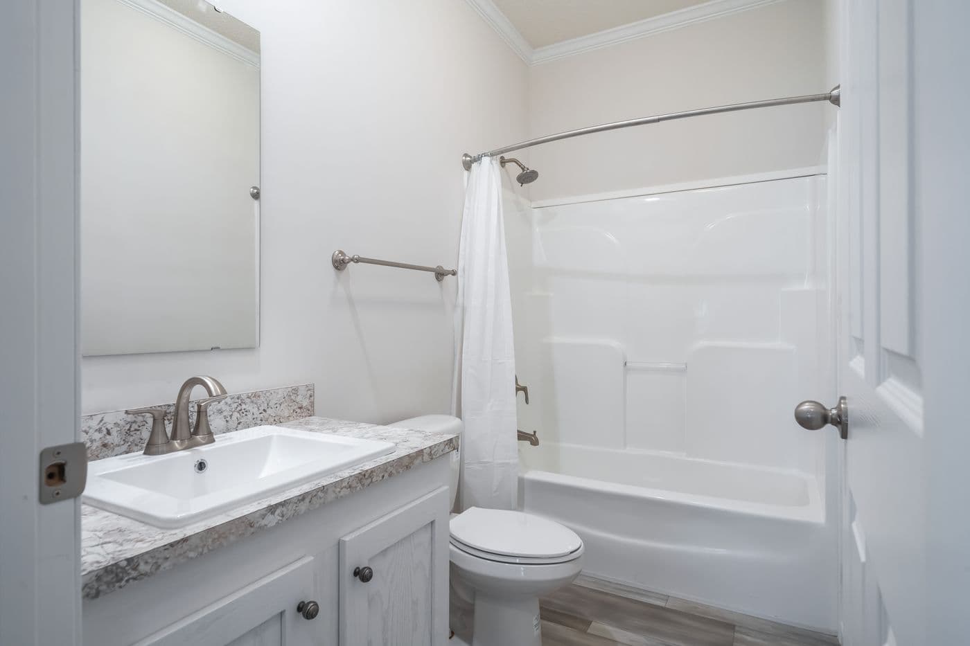 The waterway bathroom home features