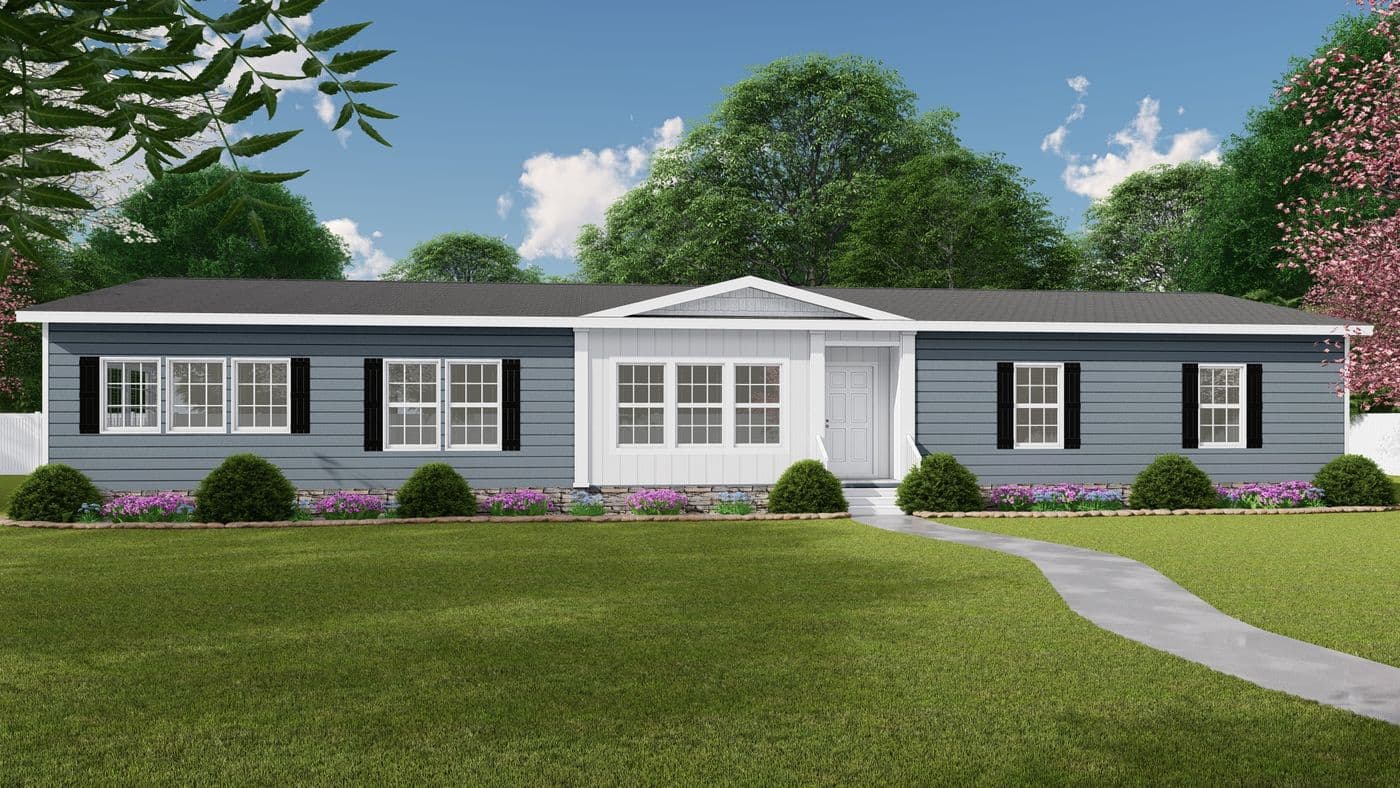 The raelyn hero, elevation, and exterior home features